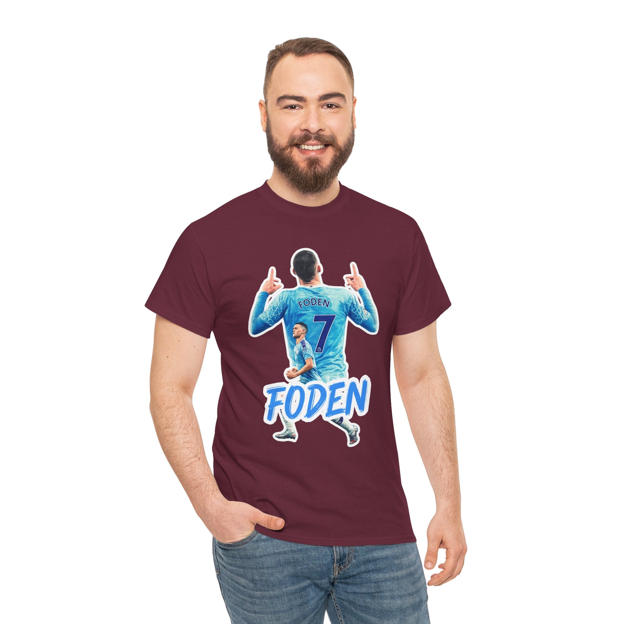 Phil Foden #7 Soccer T‑Shirt — Manchester City Fan Jersey Tribute