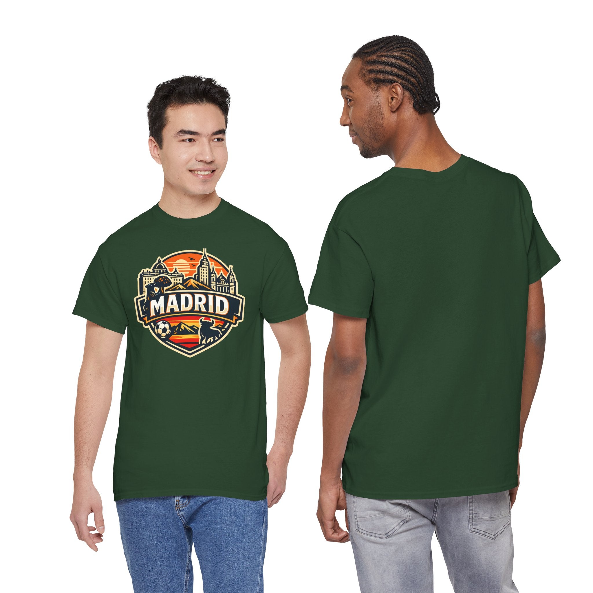 Madrid Skyline Soccer Crest T-Shirt