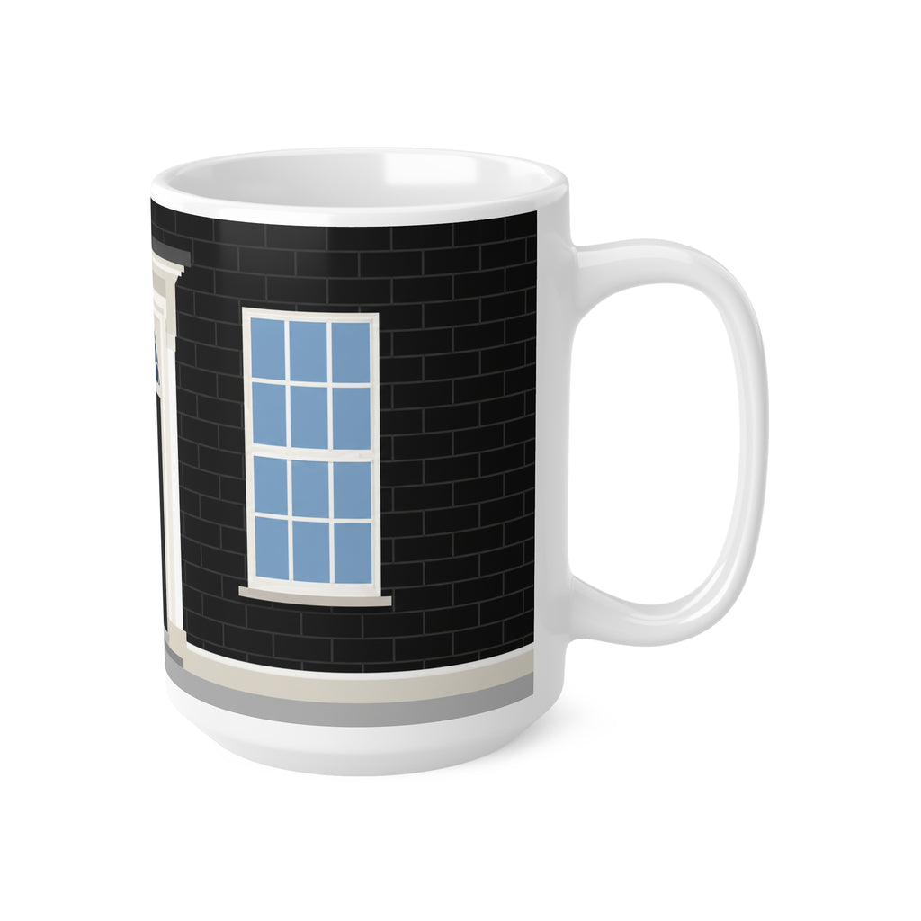 No.10 Downing Street Georgian Door Coffee Mug — Ceramic Tea Cup, 11oz & 15oz