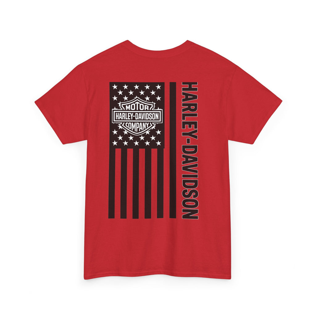Harley-Davidson American Flag Tee — Vintage Motor Company Back Print
