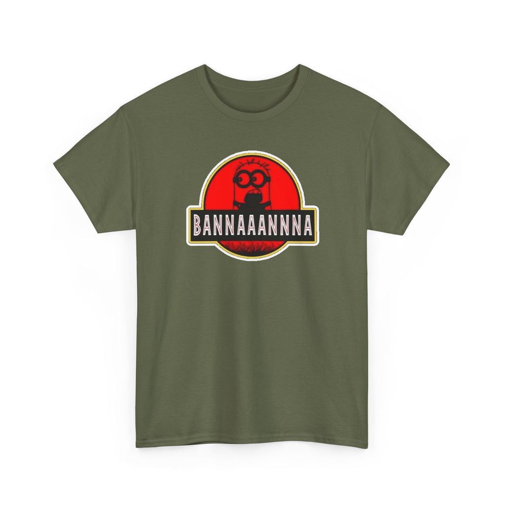 Bannaaannna Graphic Tee — Retro Red Logo Funny Banana Shirt
