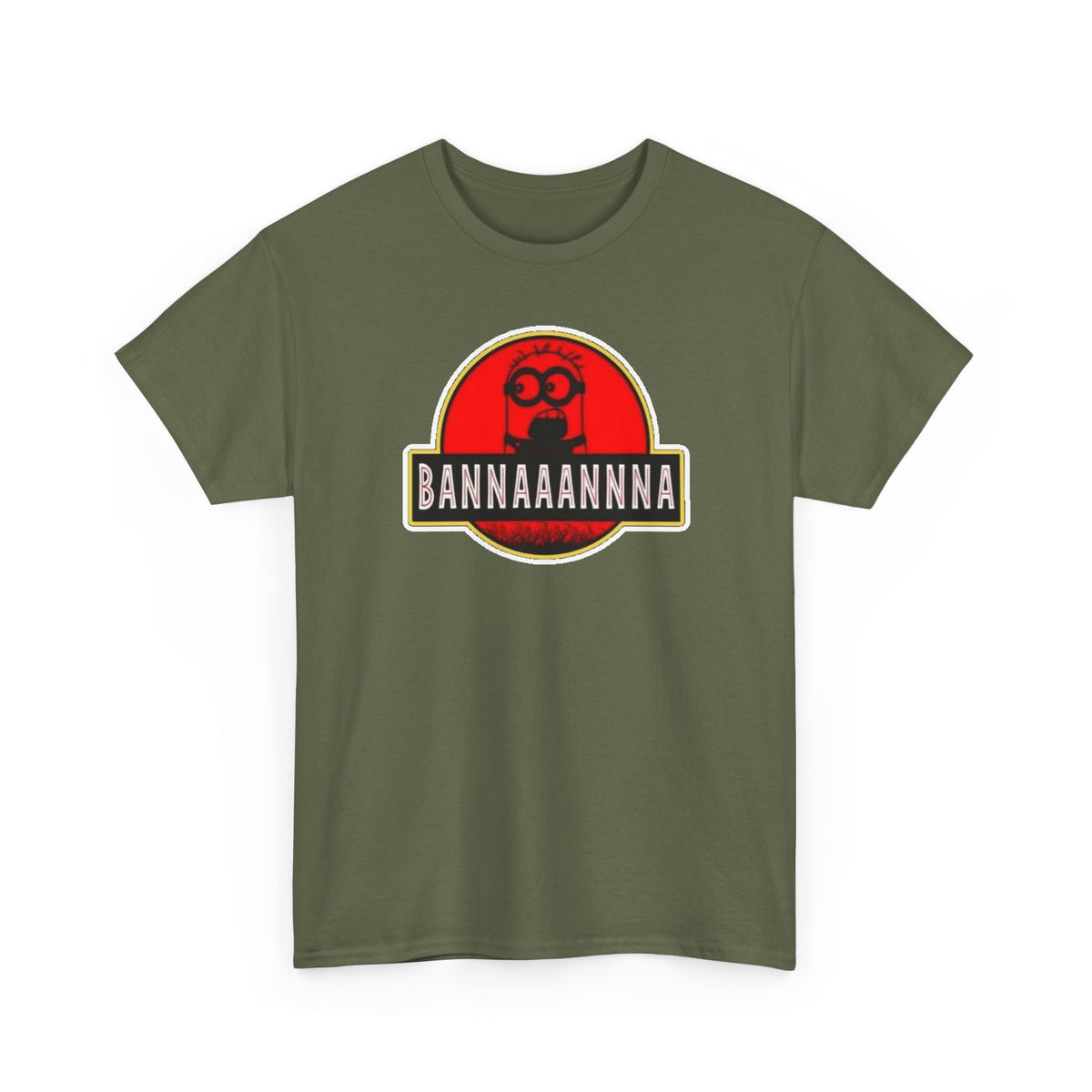 Bannaaannna Graphic Tee — Retro Red Logo Funny Banana Shirt