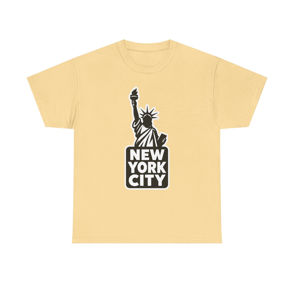 New York City Statue of Liberty Graphic Cotton T-Shirt / Tee
