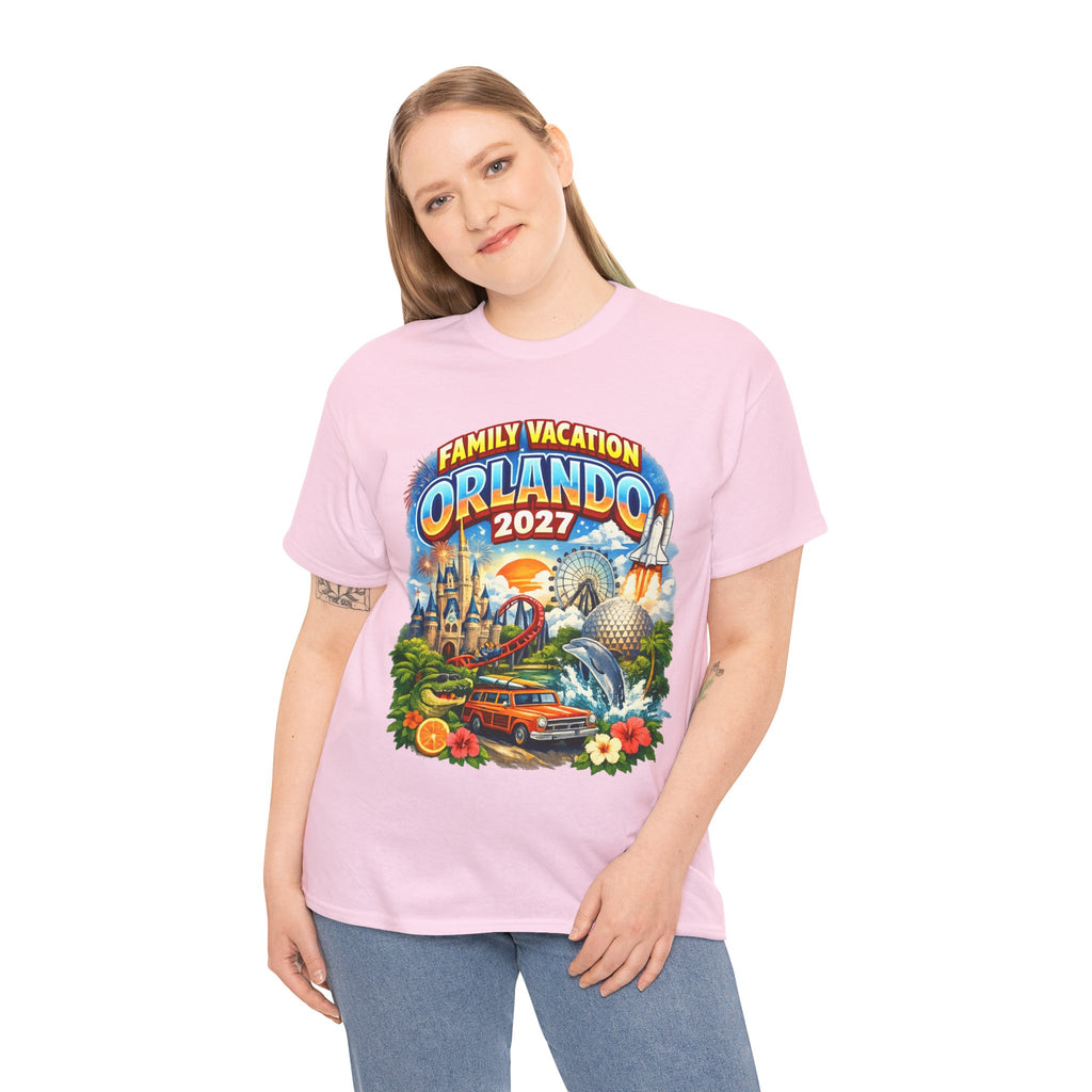 Orlando 2027 Family Vacation T-Shirt — Retro Theme Park Souvenir Tee