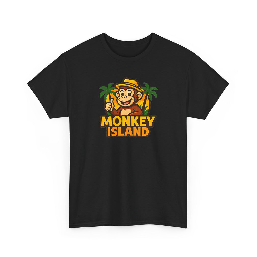 Monkey Island T-Shirt — Cute Tropical Monkey Logo Tee