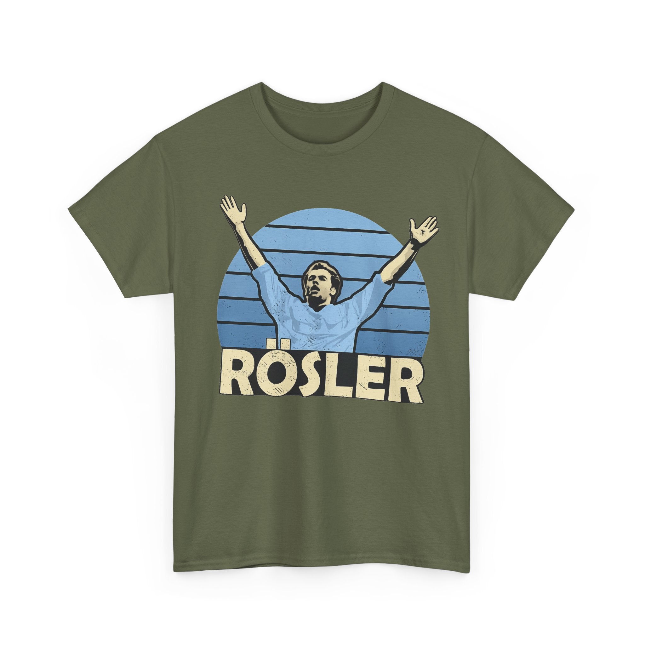 Retro 'Rösler' Graphic Tee - Vintage Soccer Fan Shirt