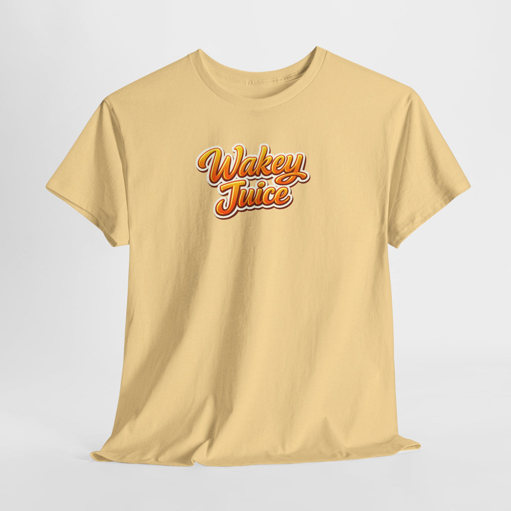 Wakey Juice T‑Shirt — Retro Orange Script Graphic Tee