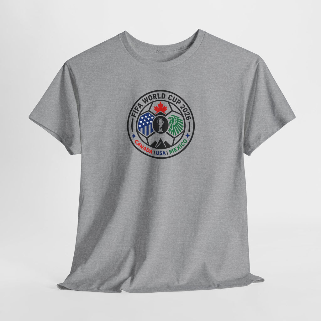 World Cup 2026 Soccer Tee — Canada USA Mexico Crest