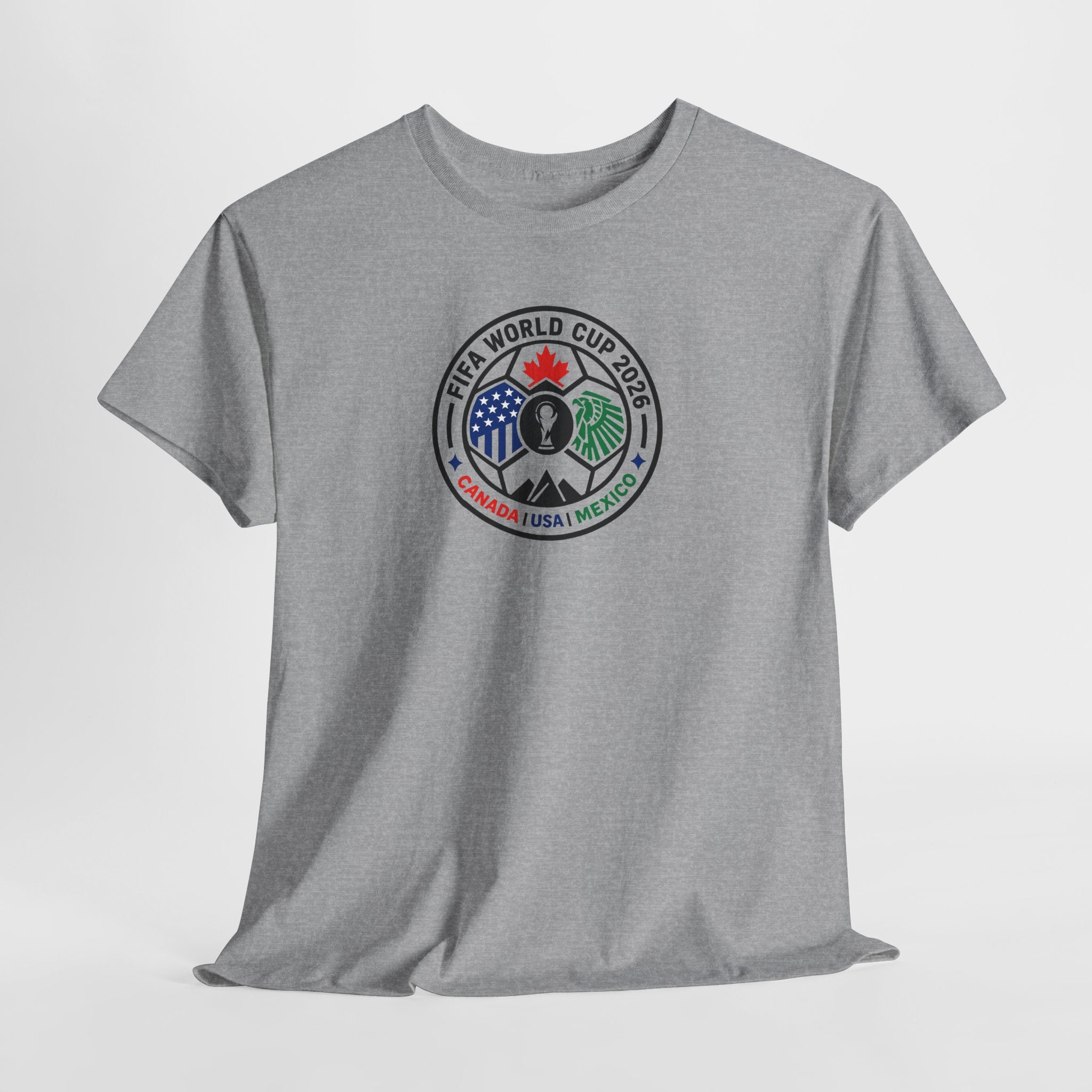 World Cup 2026 Soccer Tee — Canada USA Mexico Crest