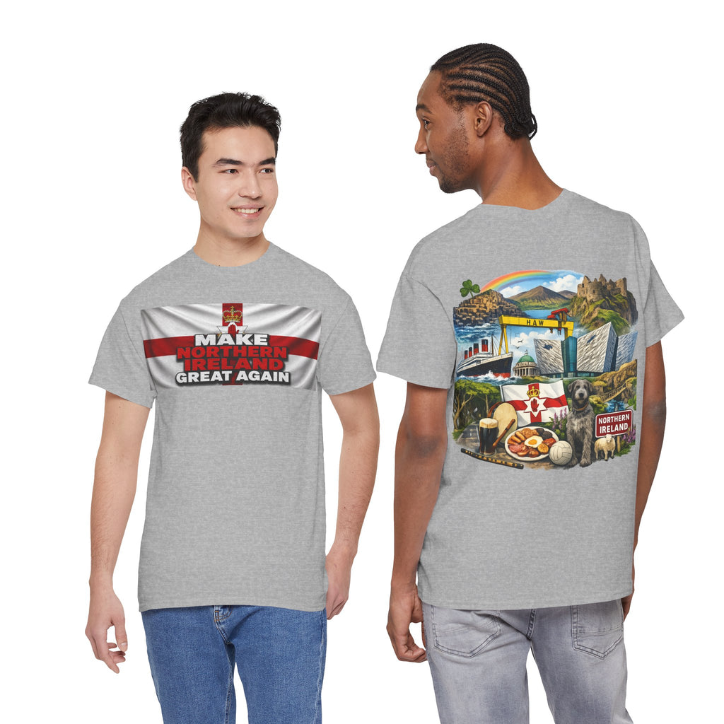 Northern Ireland Collage Tee — "Make Northern Ireland Great Again" Graphic T-Shirt