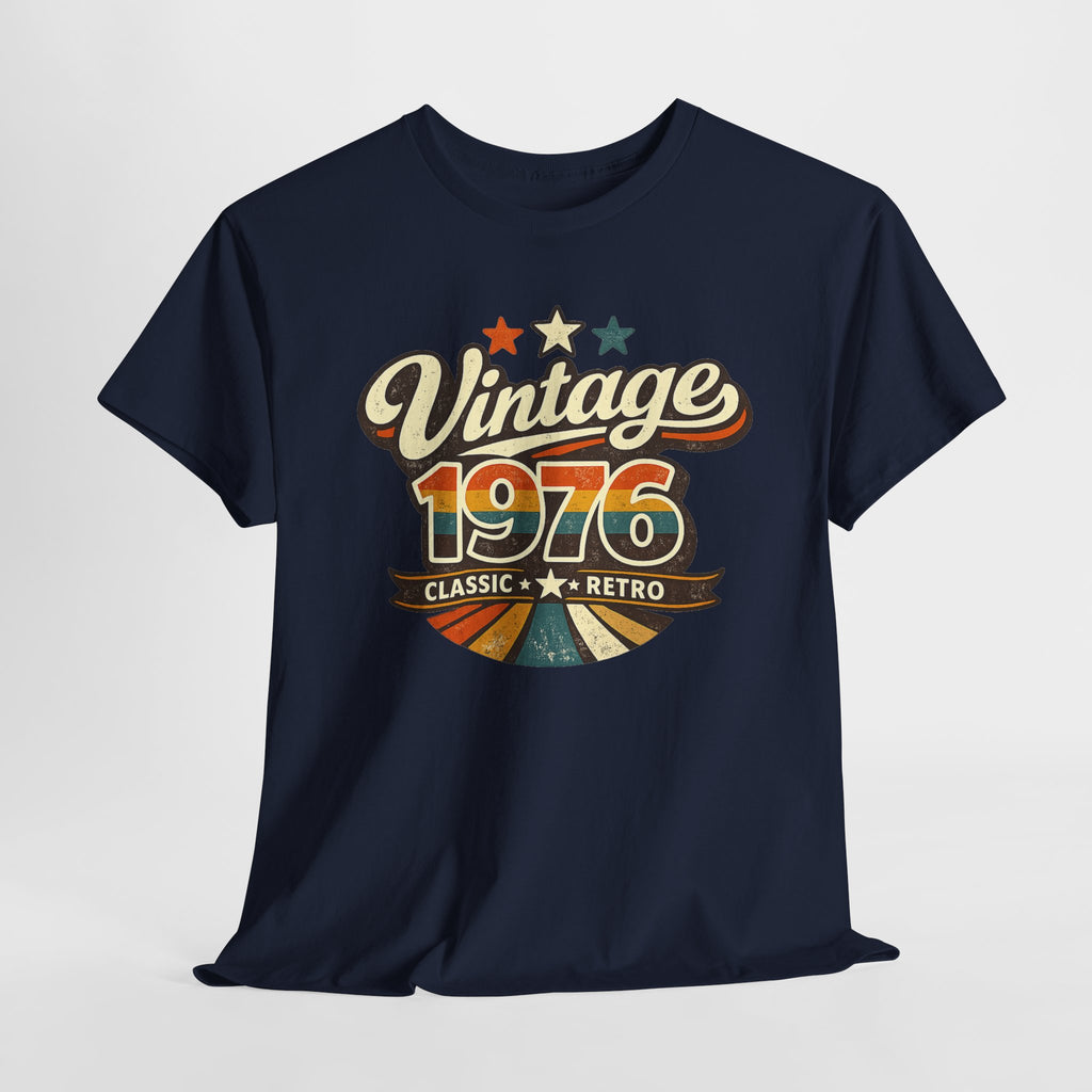 Vintage 1976 Retro Graphic Tee — Classic Birthday or Anniversary Gift