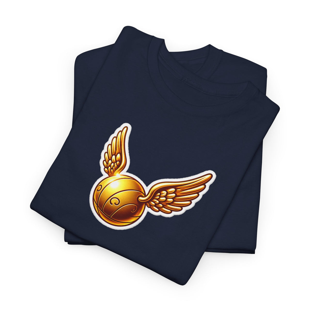 Golden Snitch Cotton T‑Shirt — Quidditch Wizarding Fan Tee