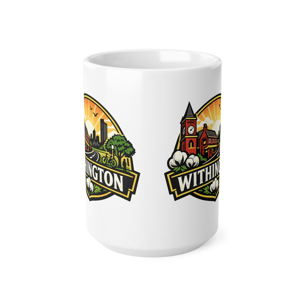 Withington Manchester Ceramic Coffee Cups, 11oz, 15oz