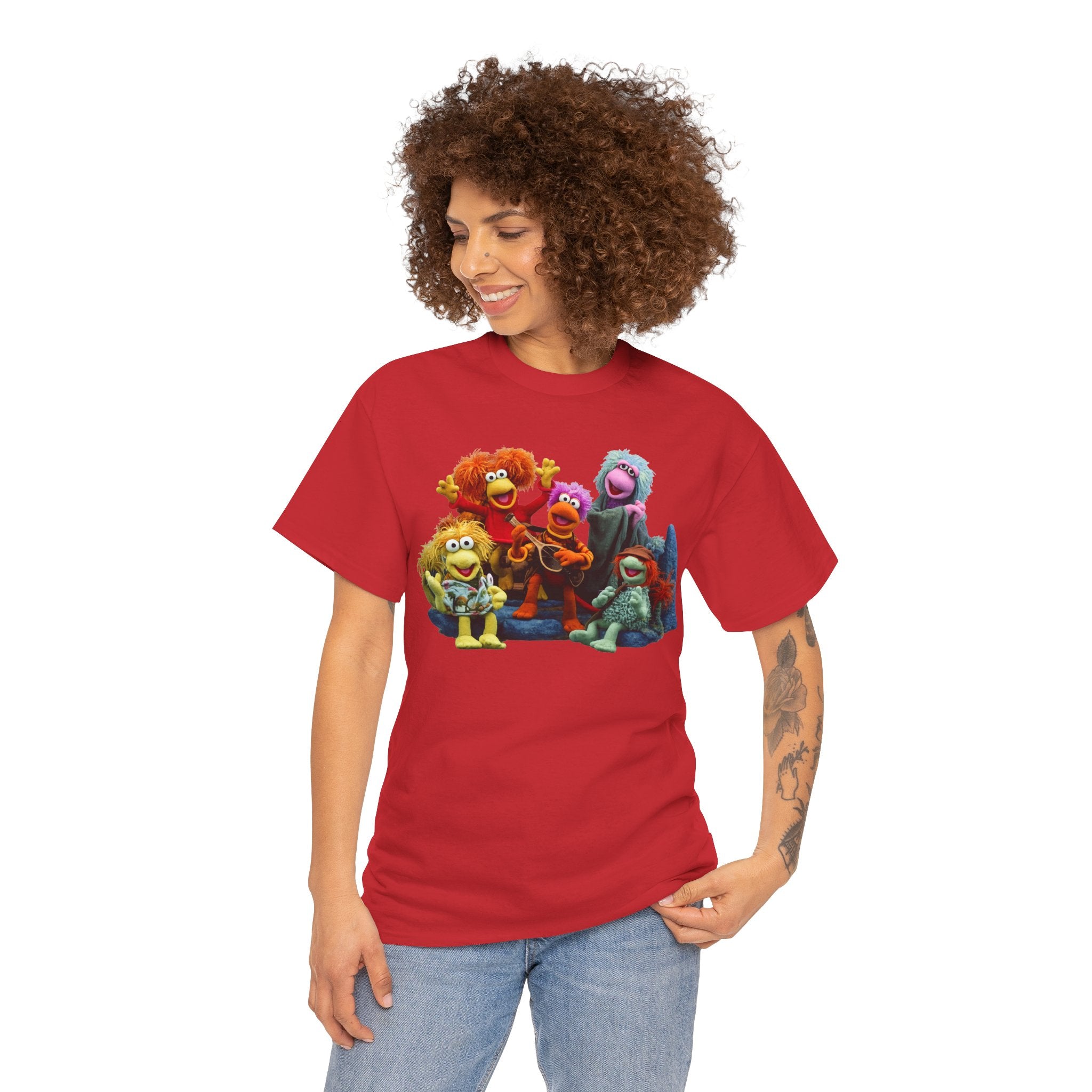 Fraggle Rock Muppet Crew Graphic Tee — Vintage Puppet Group T-Shirt