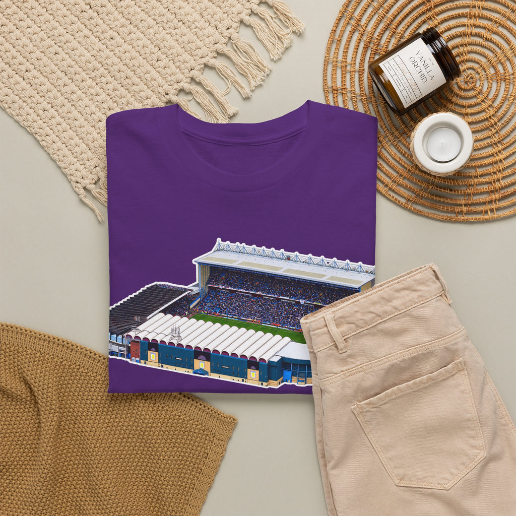 Manchester City Maine Road Stadium Illustration T‑Shirt — Vintage Football Arena Graphic Tee