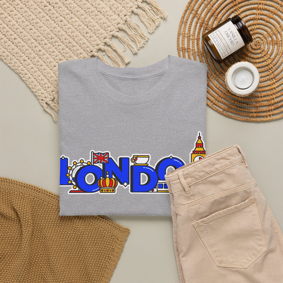 London Cityscape Tee — Illustrated London Landmarks Shirt
