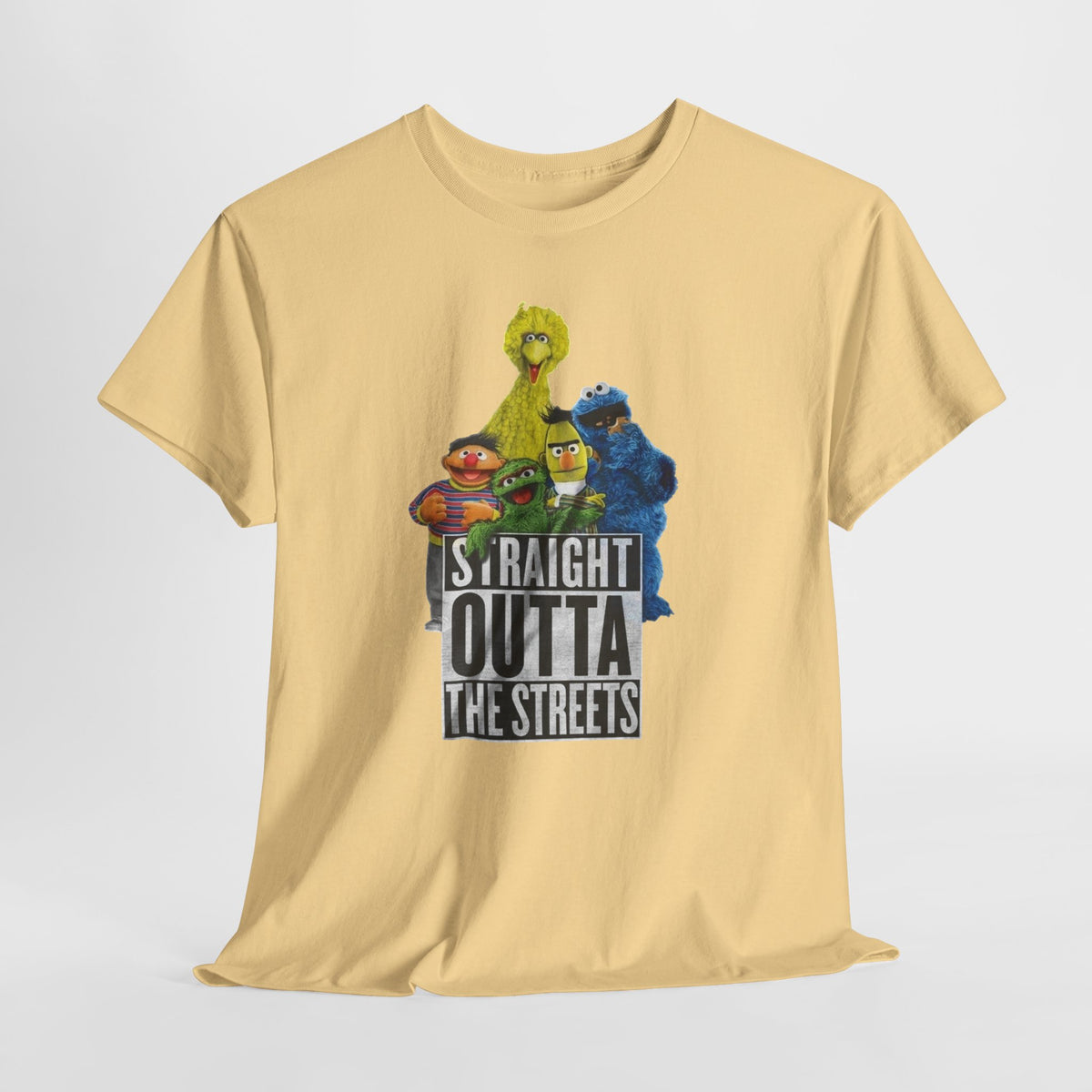T-Shirt — "Straight Outta the Streets" Sesame Friends Graphic Tee