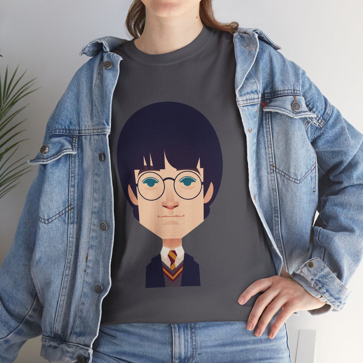 Harry Potter Wizard School Boy Cartoon Cotton T-Shirt