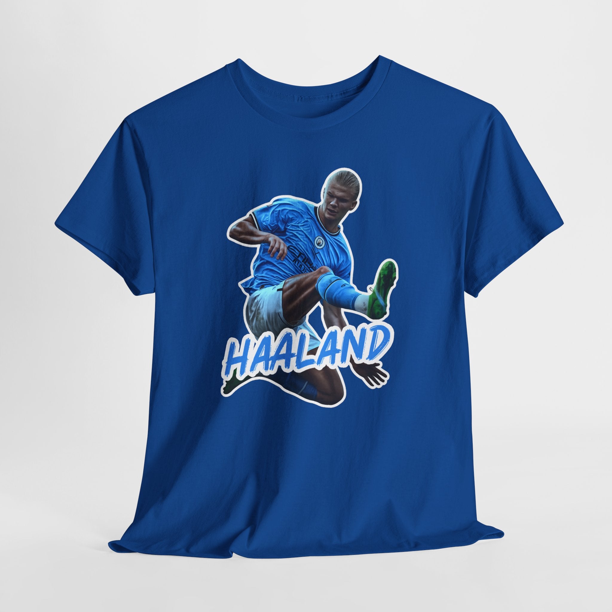 Erling Haaland Manchester City Soccer T‑Shirt – Dynamic Action Graphic Tee