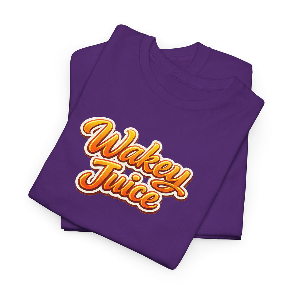 Wakey Juice T‑Shirt — Retro Orange Script Graphic Tee