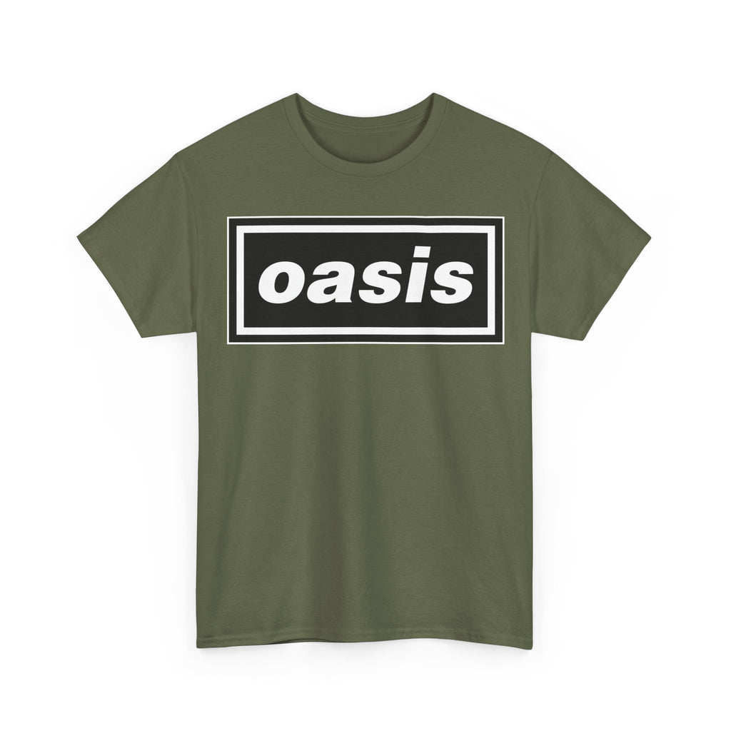 Oasis Live Graphic Tee — Retro Band Logo Concert T‑Shirt