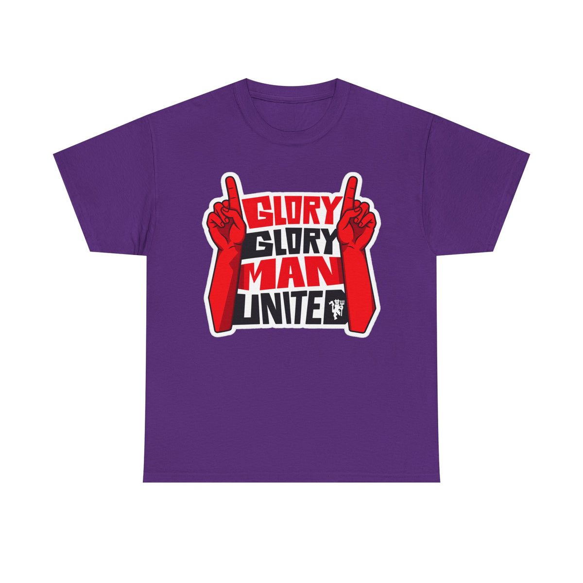 Glory Glory Man United T-Shirt — Retro Red Football Fan Tee