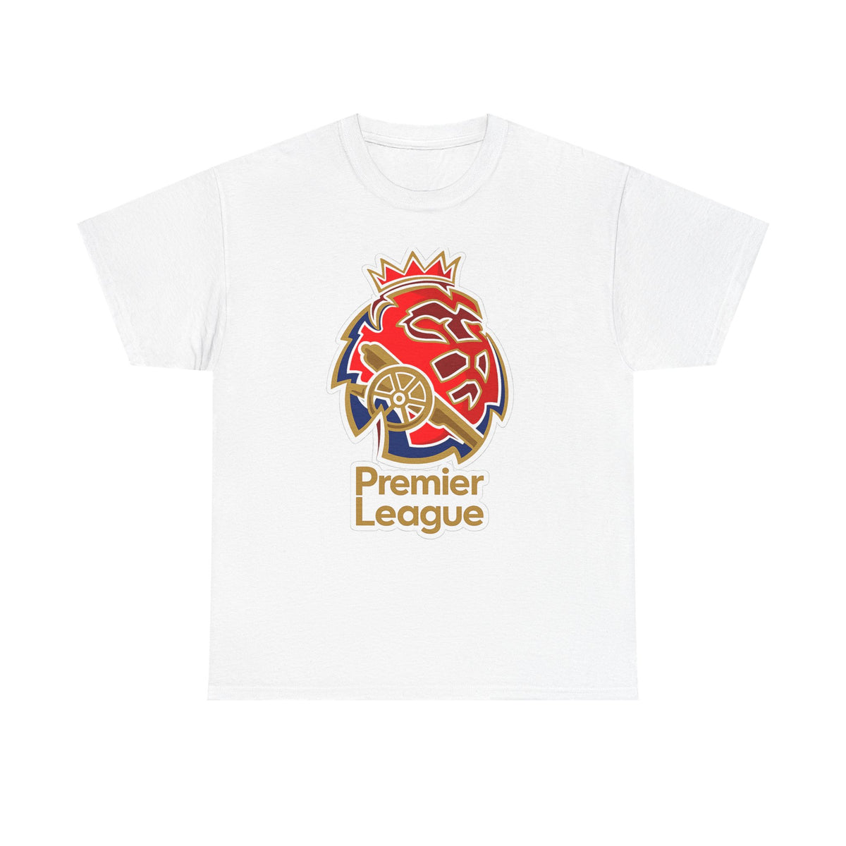 Arsenal Premier League Lion Logo T-Shirt — Soccer Fan Tee