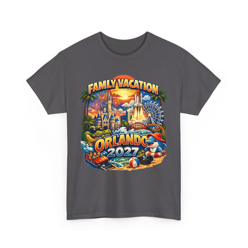 Family Vacation Orlando 2027 T-Shirt — Vintage Theme Park Souvenir Tee