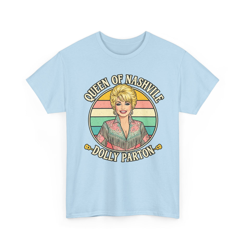 Queen of Nashville Graphic Tee — Dolly Parton Retro Portrait Shirt