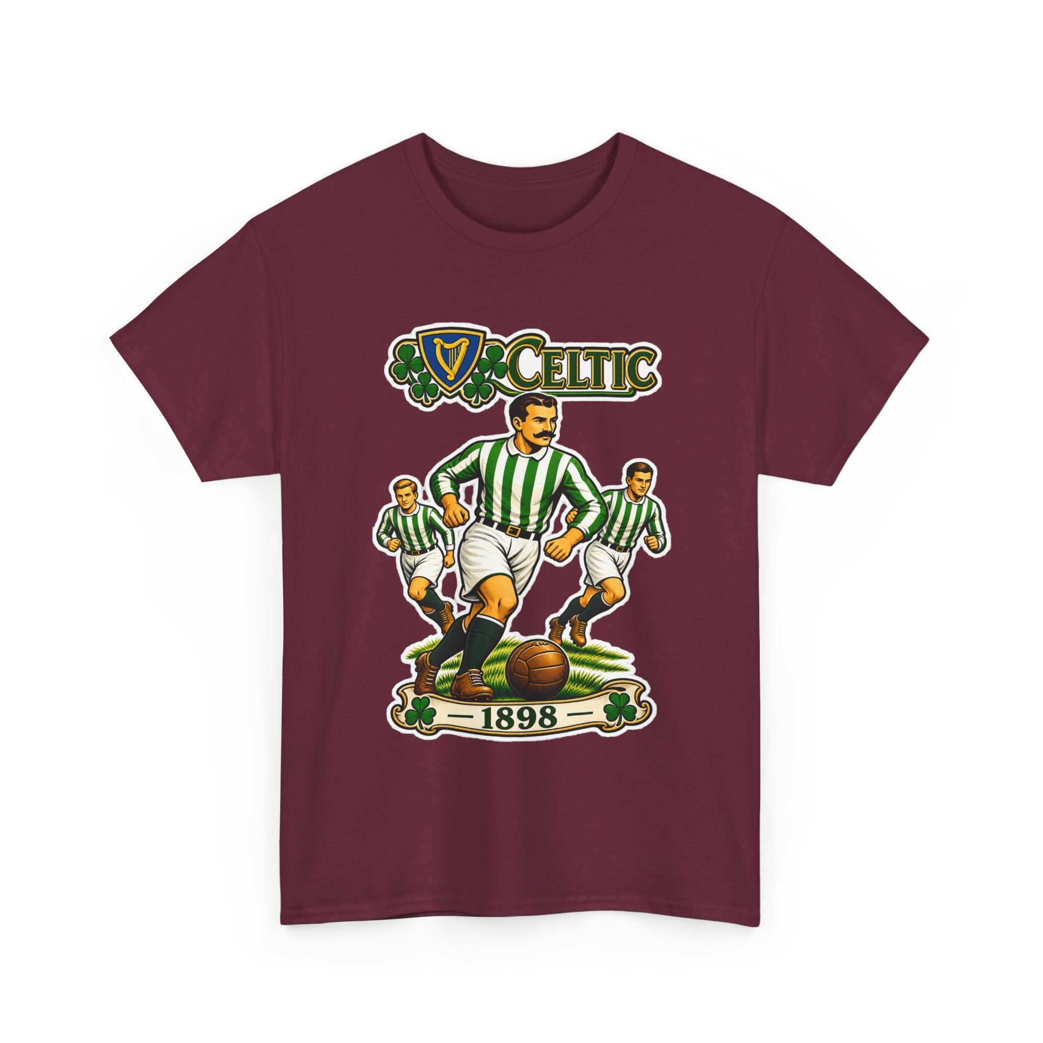 Celtic Football Retro Players Tee — 1898 Vintage Soccer Shirt