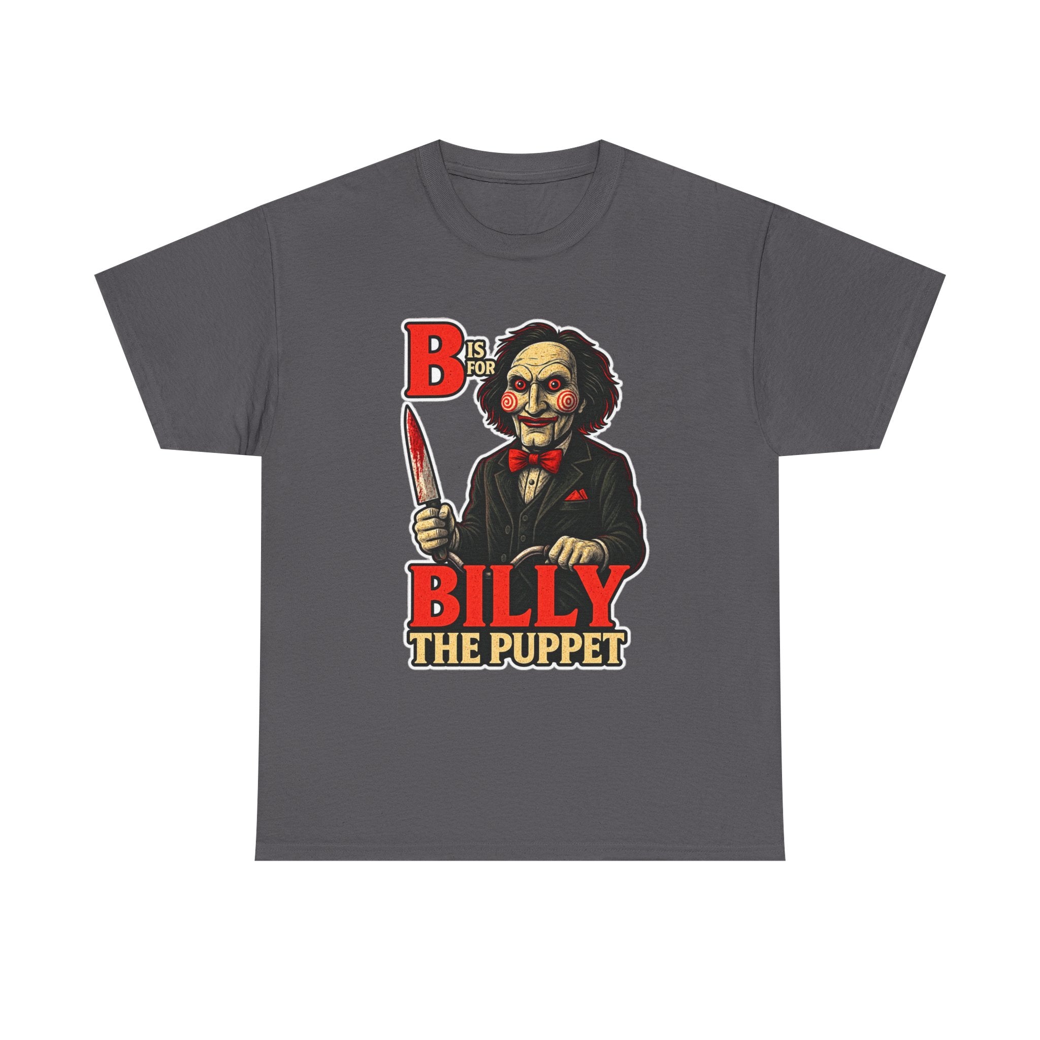 Billy the Puppet Horror Tee — Jigsaw-Style Killer Doll Graphic T-Shirt