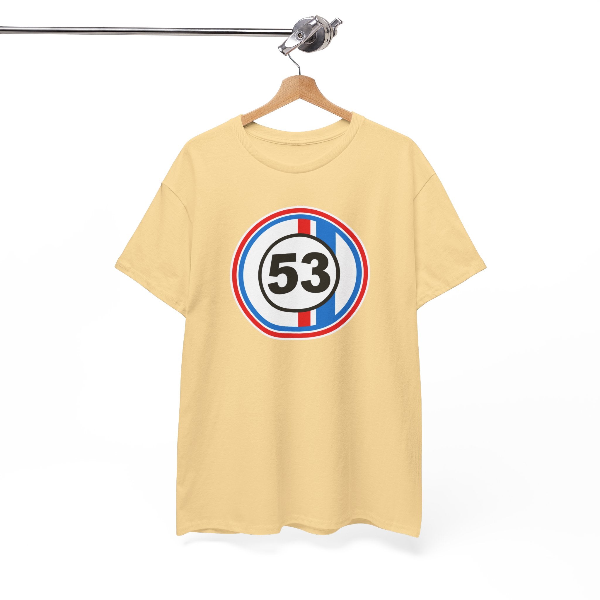 Racing Stripe Number 53 Cotton T-Shirt / Tee