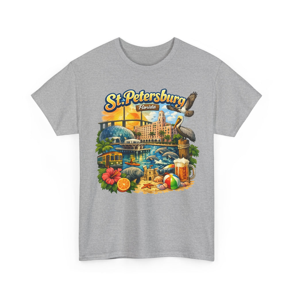 St. Petersburg Florida Retro Beach Scene T-Shirt