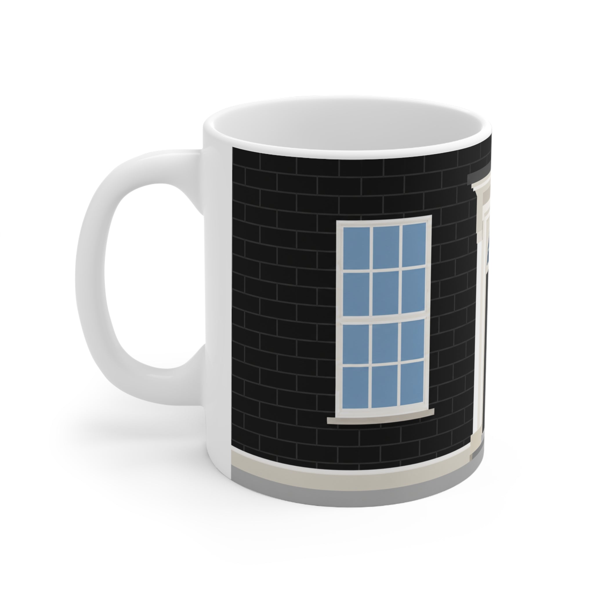 No.10 Downing Street Georgian Door Coffee Mug — Ceramic Tea Cup, 11oz & 15oz