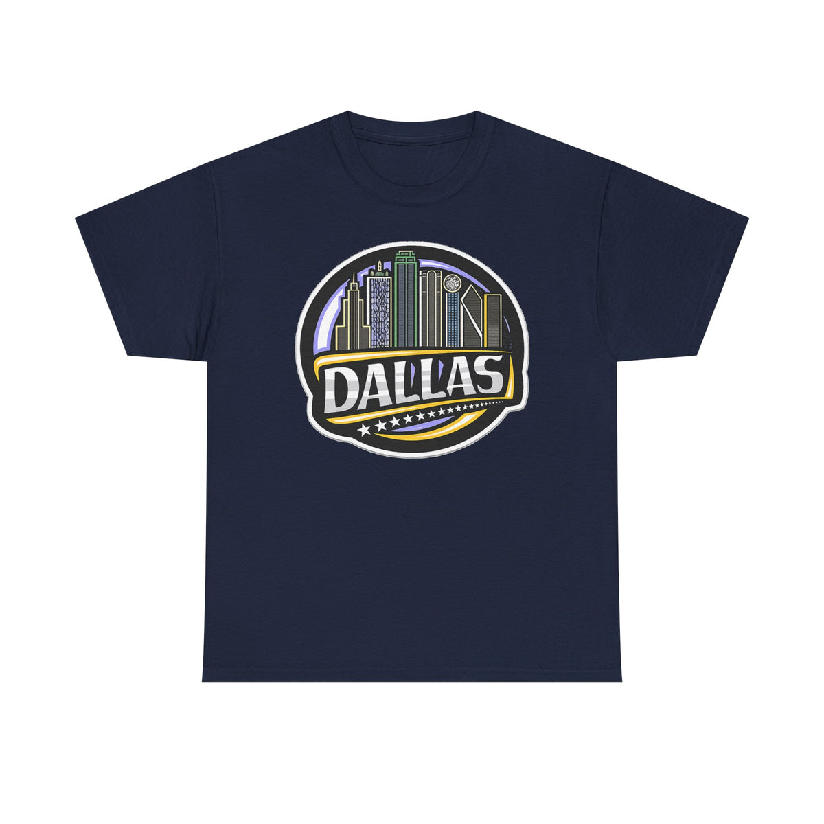 Dallas Skyline Tee — Vintage City Skyline Graphic T-Shirt