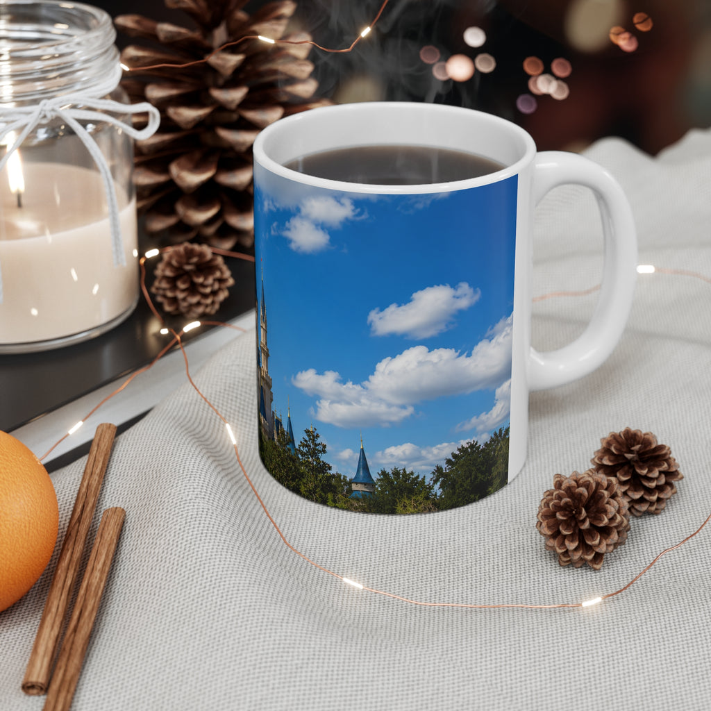 Magic Kingdom Castle Photo Coffee Mug – Scenic Fairytale Castle Ceramic Mug (11oz & 15oz)
