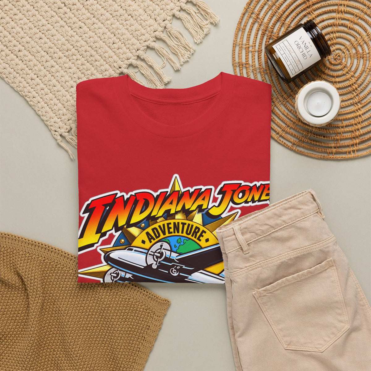 Indiana Jones Adventure Outpost Cotton T-Shirt / Tee