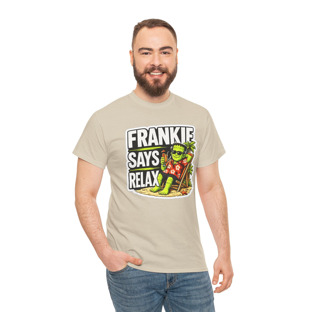 Frankie Says Relax Funny Graphic Cotton T-Shirt