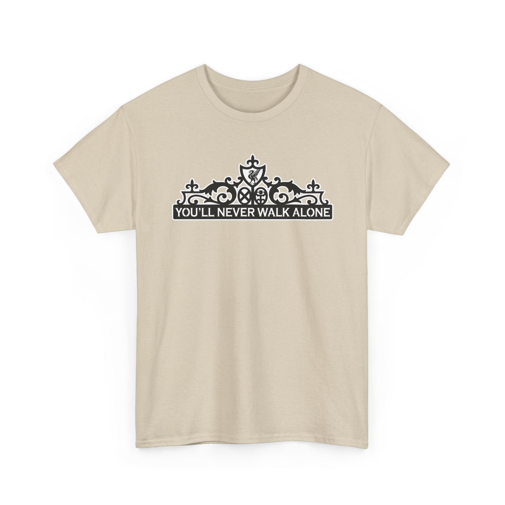 You'll Never Walk Alone T‑Shirt — Liverpool FC Crest Cotton Tee