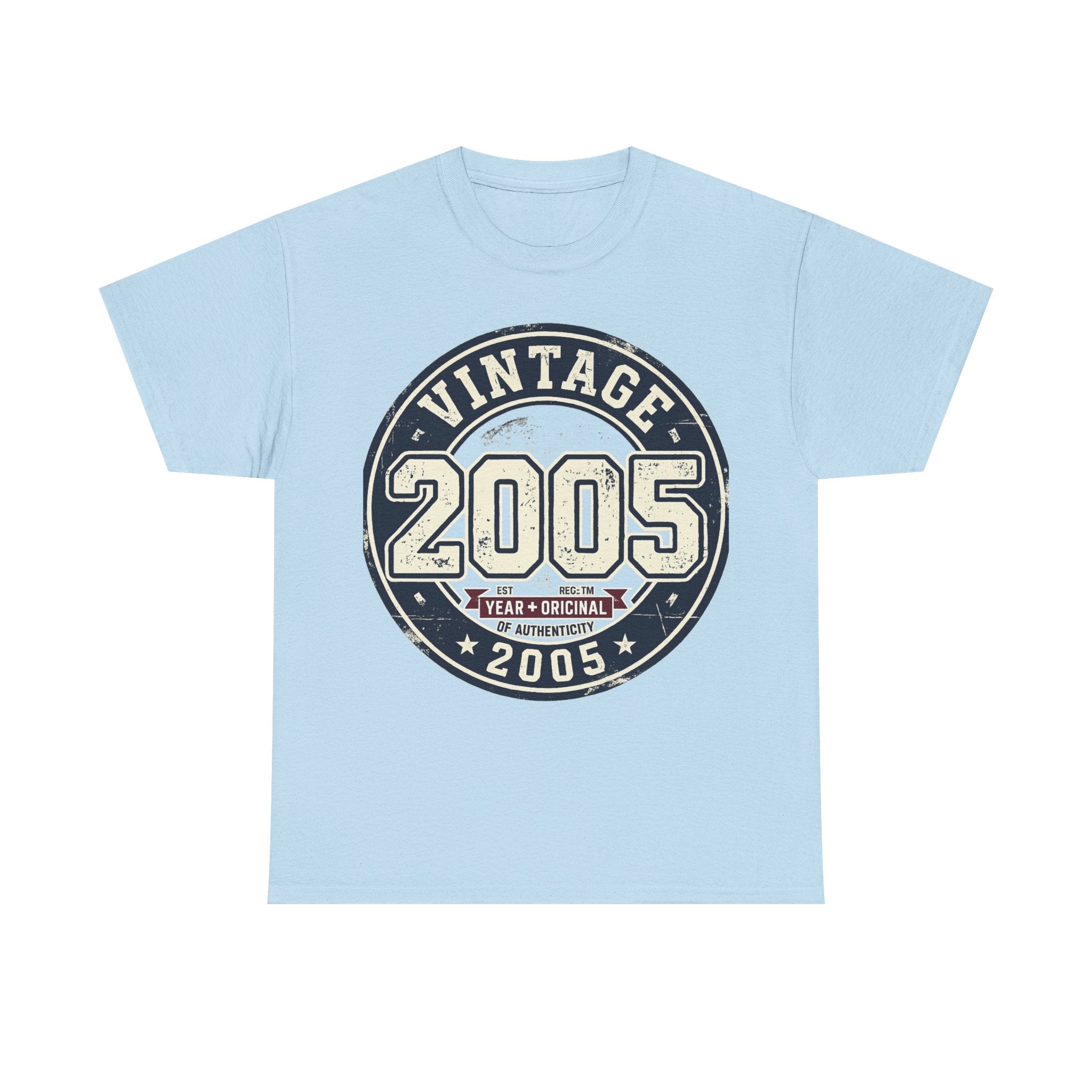 Vintage 2005 T-Shirt — Retro Birth Year Graphic Tee