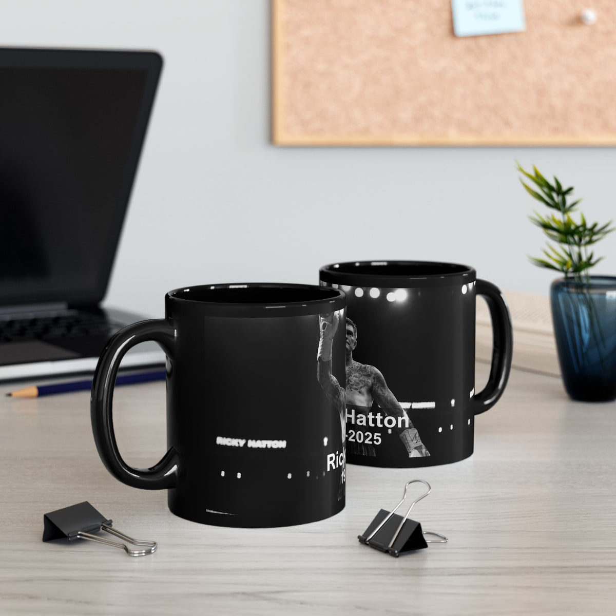 Memorial Black Mug – Ricky Hatton 1978–2025 Tribute