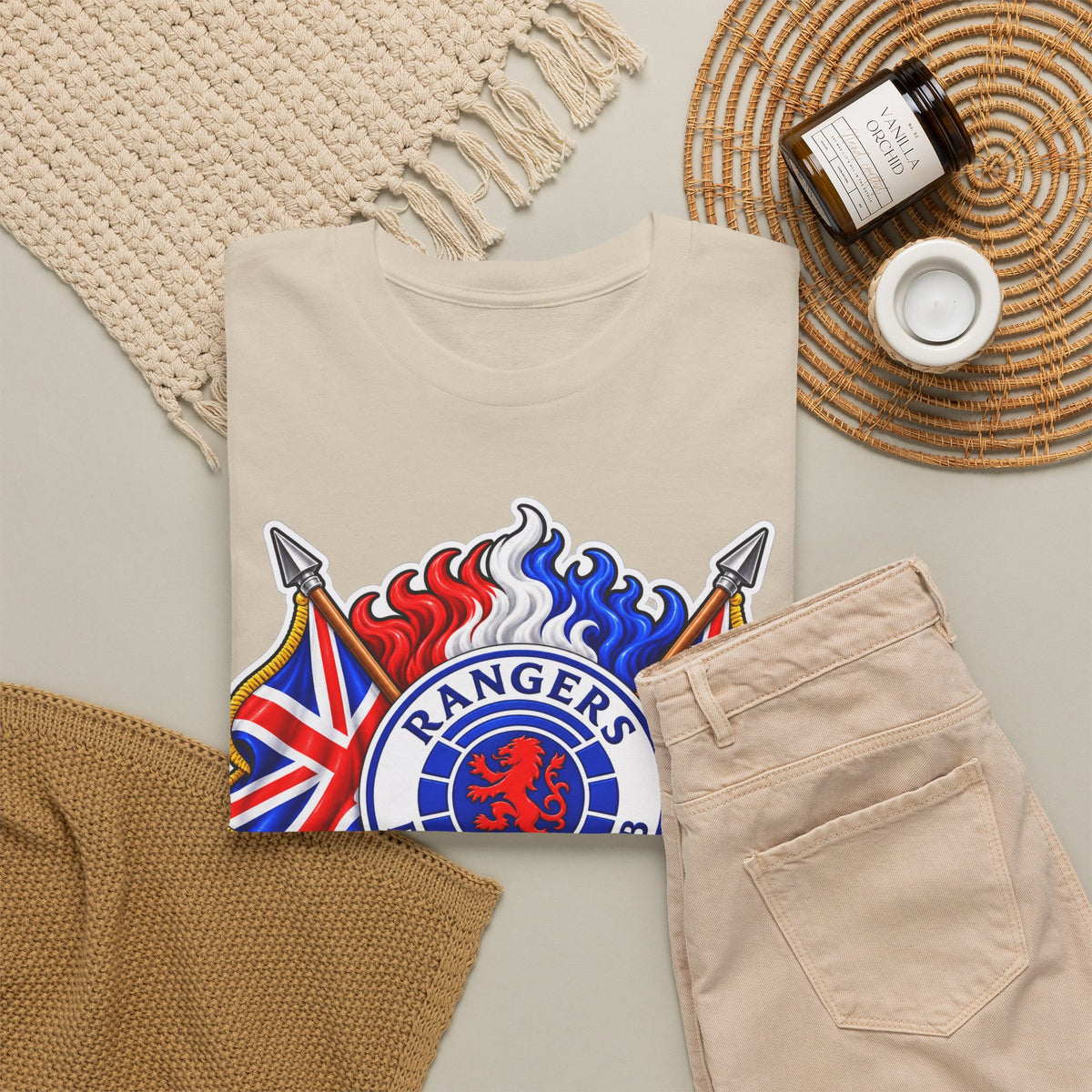 Rangers Football Club Tee — "We Are The People" Crest Cotton T-Shirt