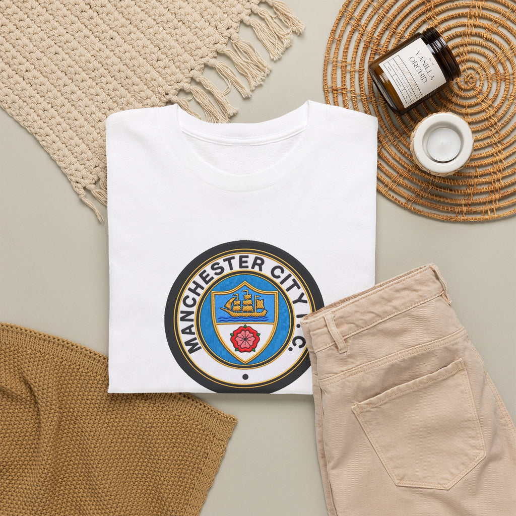 Manchester City inspired Unisex Heavy Cotton Tee