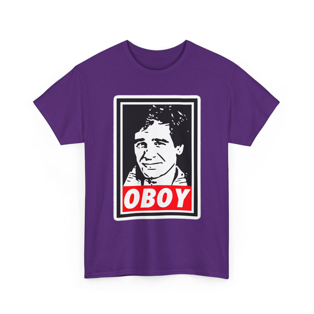 Oboy Quantum Leap Graphic Tee — Retro Pop Art Portrait T‑Shirt