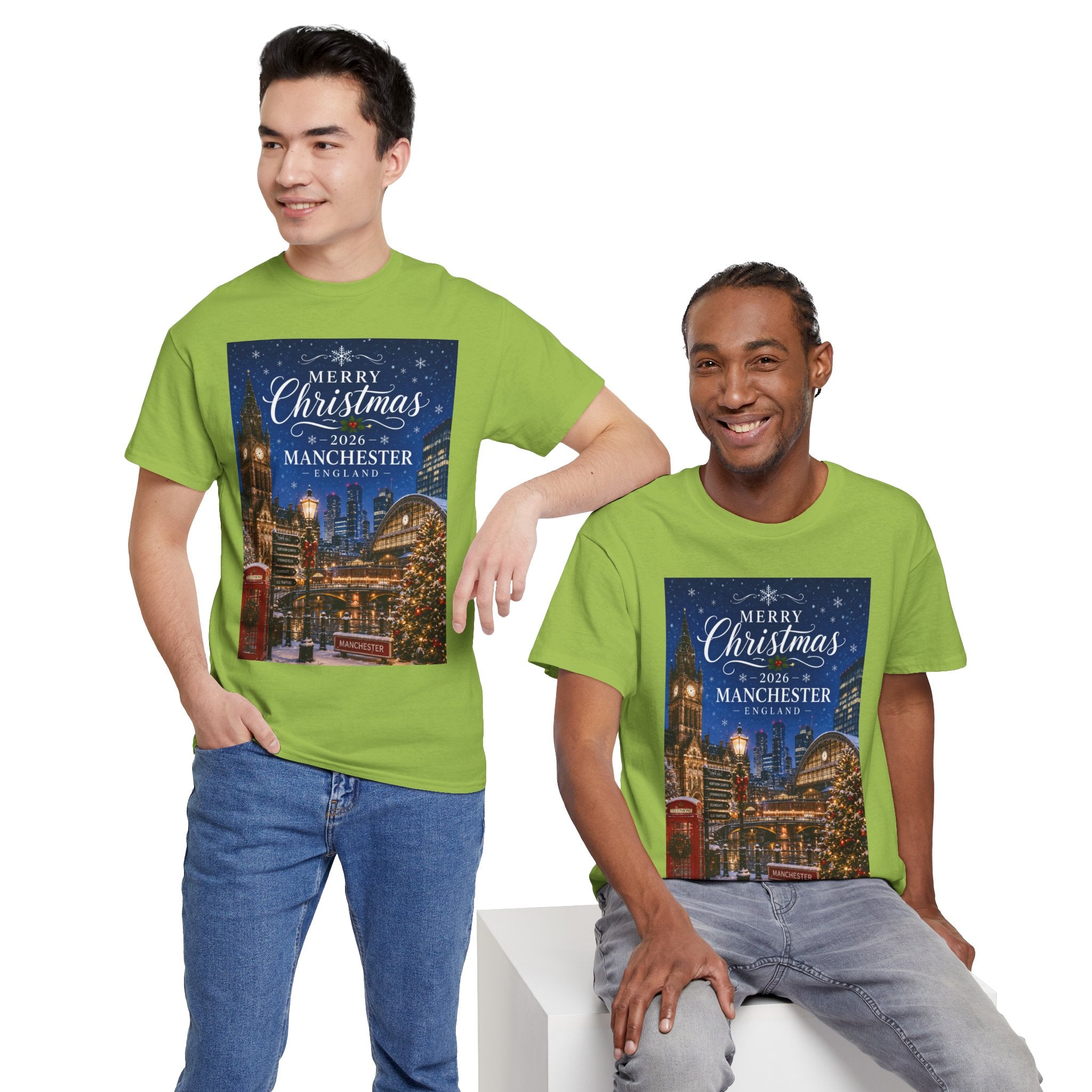 Manchester Christmas Tee — Merry Christmas 2026 Holiday T‑Shirt