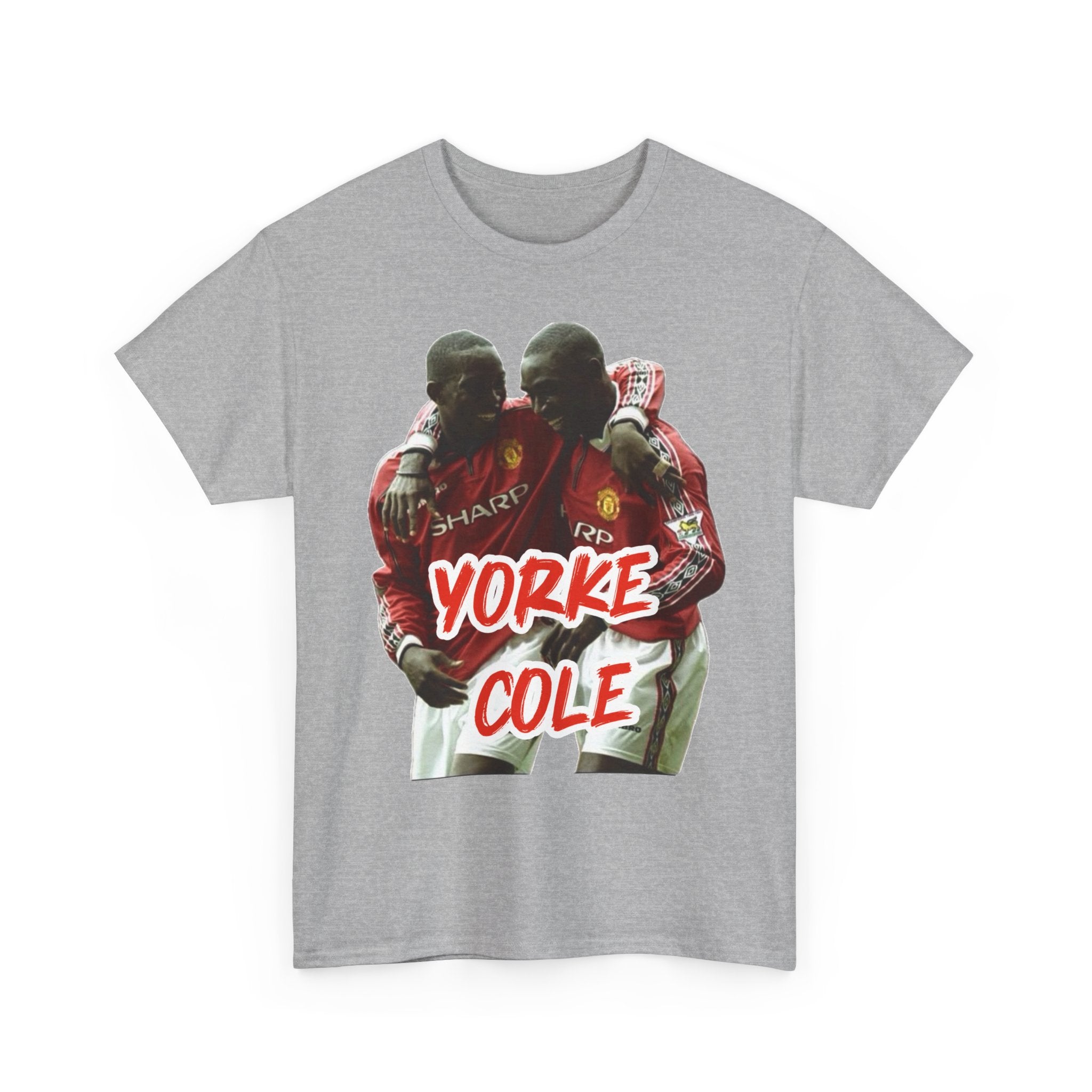 Yorke & Cole Manchester United Soccer Legends Graphic Tee — 'Yorke Cole' Retro Football Shirt