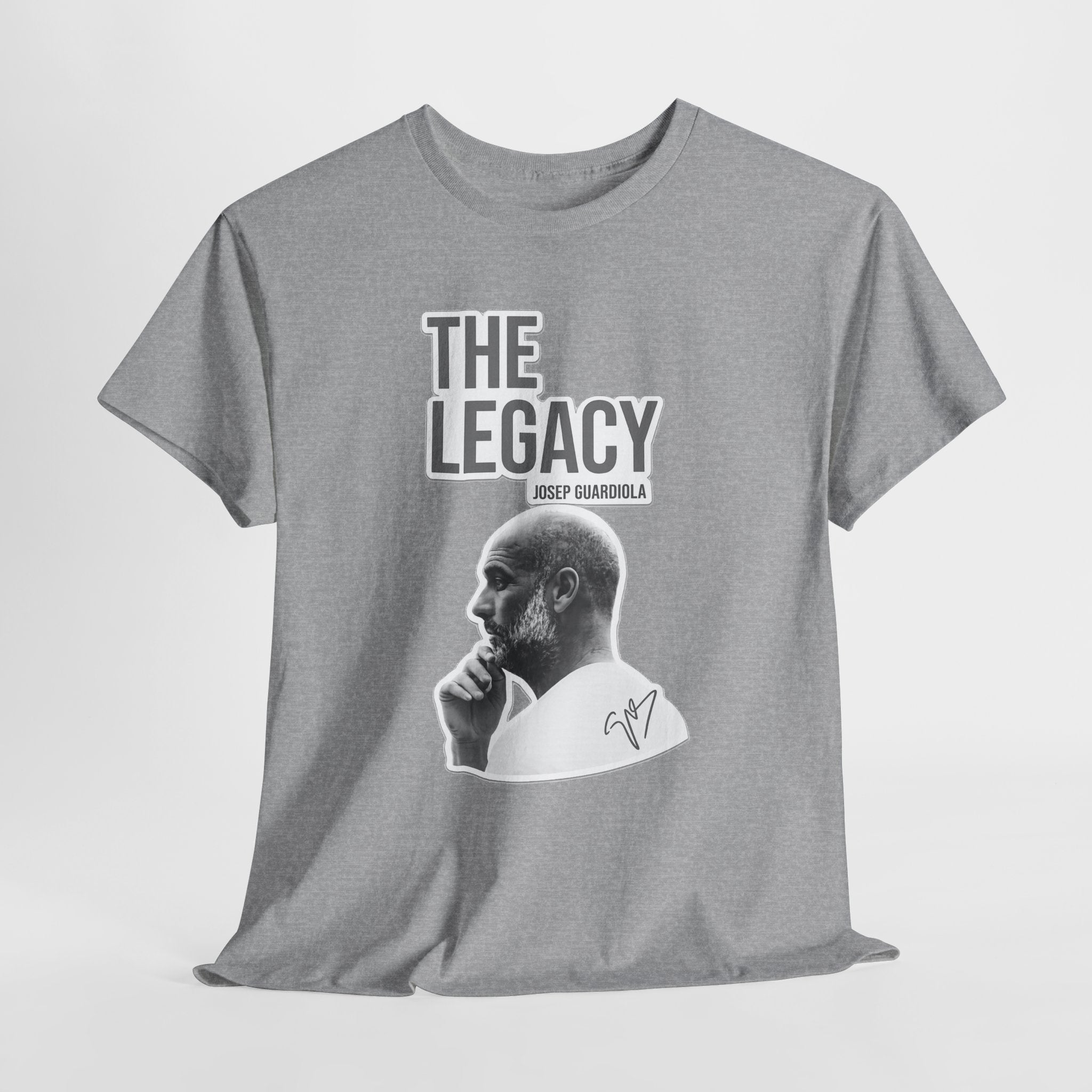 Pep Guardiola Manchester City The Legacy Tee — Inspirational Portrait Graphic T-Shirt