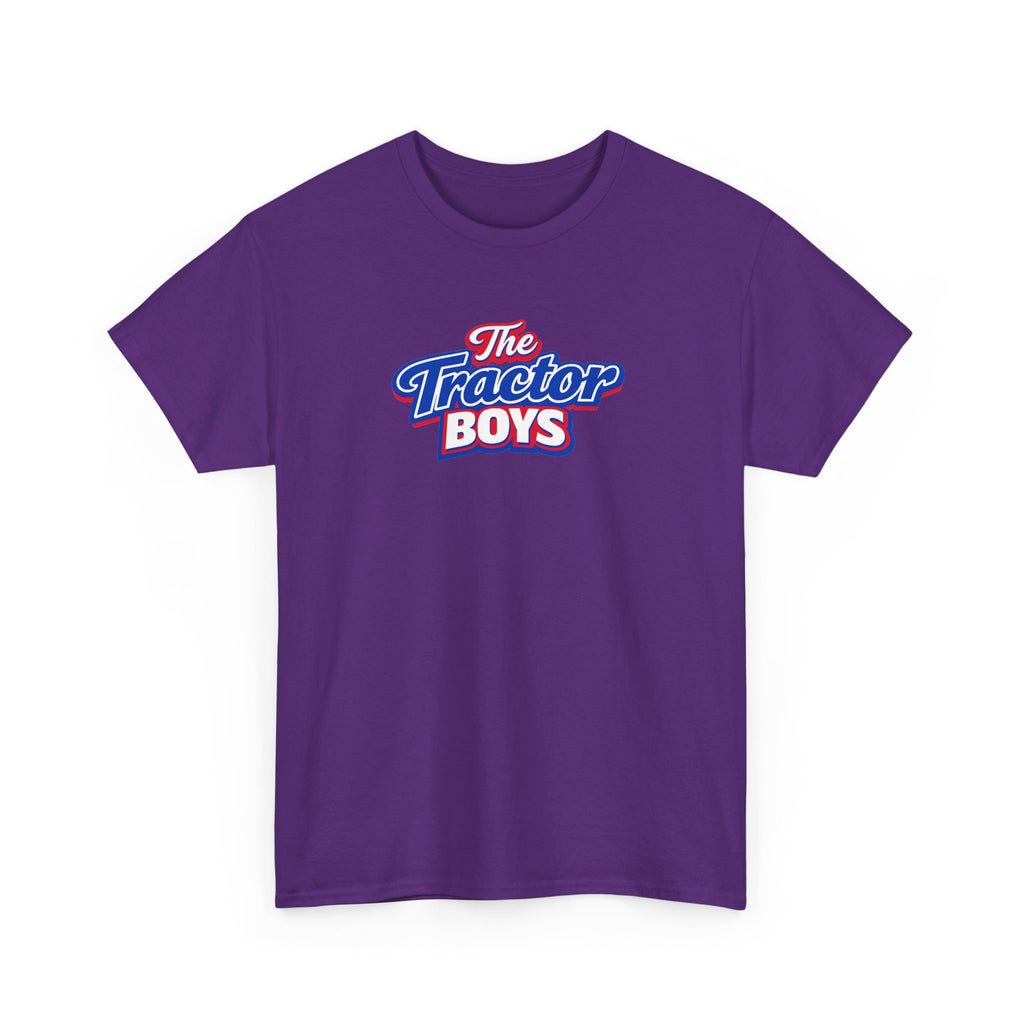 The Tractor Boys T-Shirt — Retro Blue & Red Logo Tee