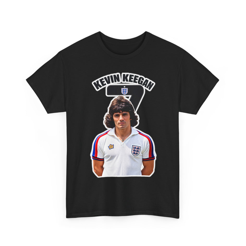 Kevin Keegan England Retro Soccer Cotton T -Shirt / Tee