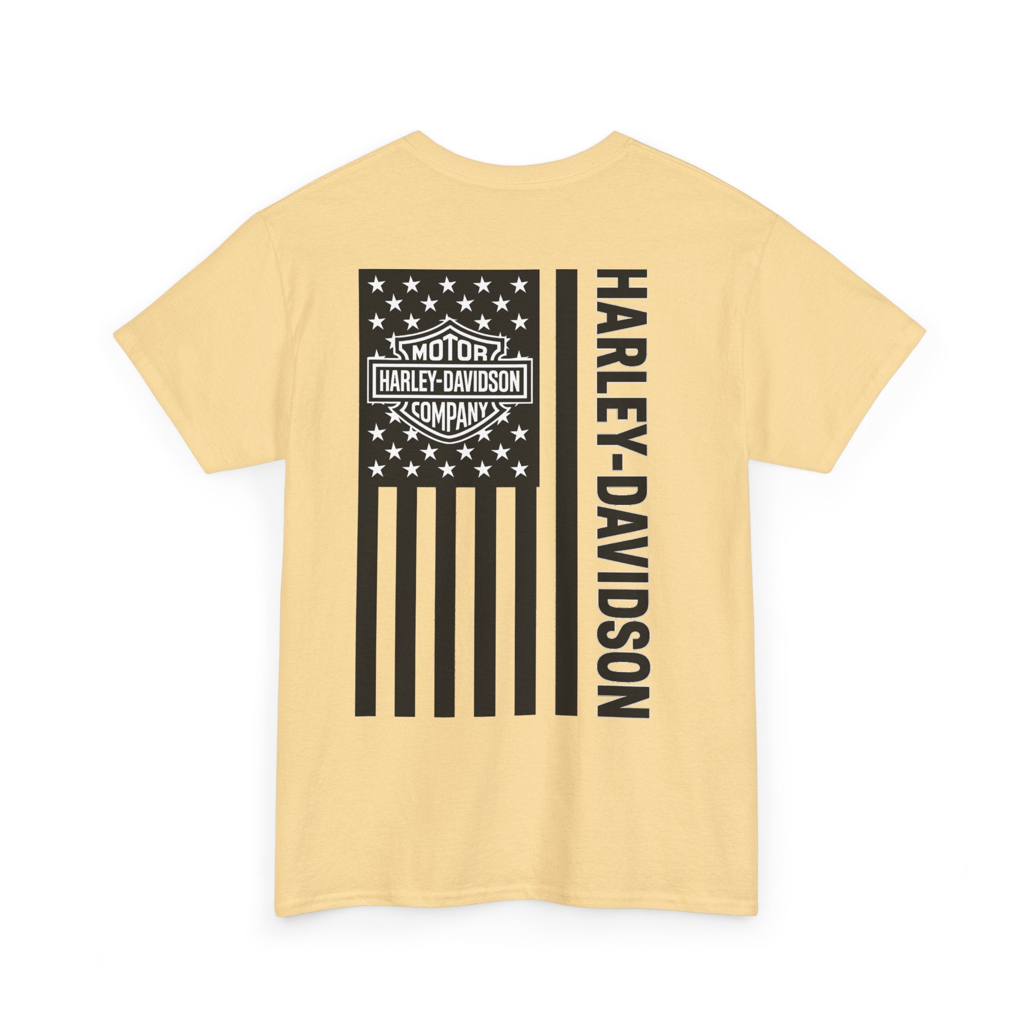 Harley-Davidson American Flag Tee — Vintage Motor Company Back Print